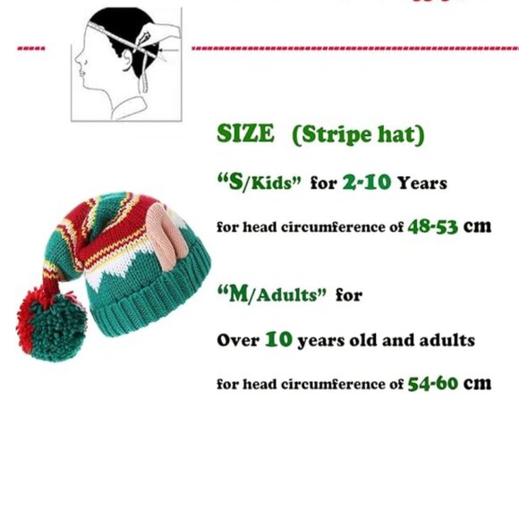 Christmas Elf Knitted Beanie Hat - Funny Beanie For Xmas, Parties & New Years - Picture 5 of 10